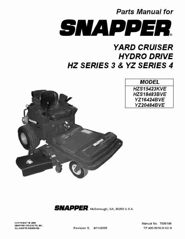 Snapper Lawn Mower HZS15423KVE-page_pdf